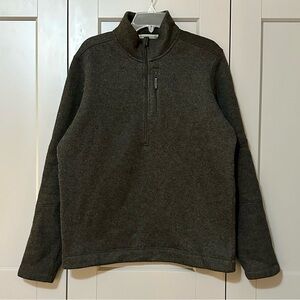 Smartwool Mens Hudson Trail Fleece Half Zip Sweater Chest Pocket Mens Size Large